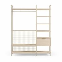 Dressing ouvert modulable métal & bois 2 éléments l140xh179