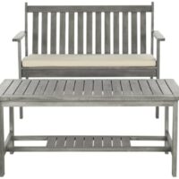 Ensemble d'extérieur en bois d'acacia gris/neutre-Bois-Gris-Safavieh