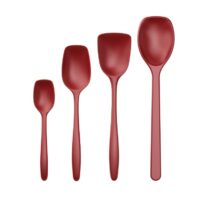 Ensemble de 4 cuillères  rouge--Rouge-Rosti
