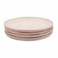 Ensemble 'parfait' de grandes assiettes en grès rose 27 cm--Rose-Jamie Oliver