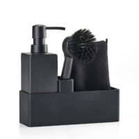 Ensemble vaisselle en silicone noir-Silicone-Noir-Zone Denmark