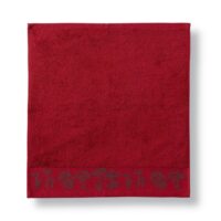 Essuie-mains en coton rouge 50x50cm-Coton-Rouge-Becquet