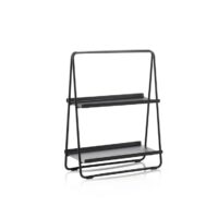 Etagère 2 plateaux en fer noir--Noir-Zone Denmark