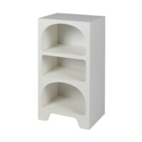 Etagère blanche 3 niches design organique--Blanc-Fornord