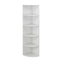 Étagère d’angle avec 5 compartiments blanche 40x180 cm--Blanc-Vicco