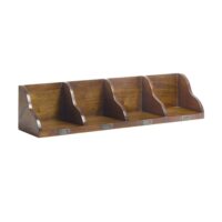 Étagère en bois marron L 90 cm-Bois-Marron-MOYCOR