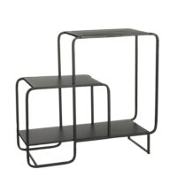 Étagère mural noir fer h76xl30xl70cm--Noir-Mica Decorations