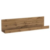 Étagère murale 120 cm effet bois chêne-Bois-Marron-Whous