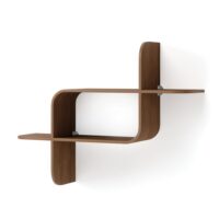 Étagère murale  en bois noyer-Bois-Marron-Umbra
