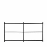 Étagère murale en métal l122cm - noir-Métal-Noir-Venture Home