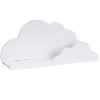 Étagère murale enfant blanc nuage 60x12x26cm--Blanc-Wadiga