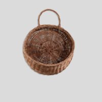 Etagère murale ronde en rotin tressé--Beige-Maisons du Monde