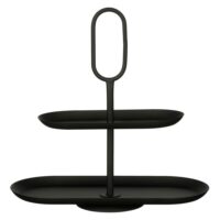 Étagère noir fer h41.5xl17xl38cm--Noir-Mica Decorations
