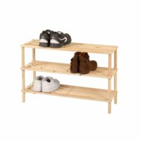 Etagère range chaussures 3 niveaux--Beige-Fornord