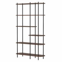 Etagère style moderne en métal et bois marron-Métal-Marron-Nordlys