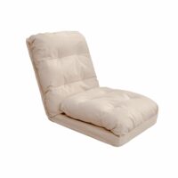 Fauteuil convertible réglable à 6 positions 70x60cm beige--Beige-Deco Arts