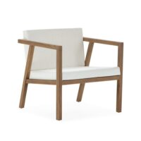 Fauteuil de jardin en bois teck-Teck-Marron-Thai Natura
