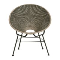 Fauteuil de jardin en wicker vert--Vert-WOOOD