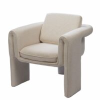 Fauteuil en tissu   blanc-Tissu-Blanc-Amadeus