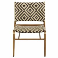Fauteuil lounge brun en aluminium-Aluminium-Marron-ebuy24