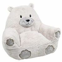 Fauteuil pour enfant forme pouf--Gris-Lovely casa