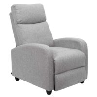 Fauteuil relax multiposition gris--Gris-The Home Deco Factory