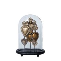 Figurine décorative ovale en métal cuivré h38-Métal-Cuivre-Chehoma