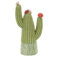 Figurine en forme de cactus en résine multicolore 10