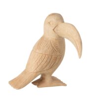 Figurine toucan en bois Albasia-Bois-Beige-Jolipa