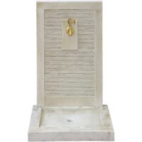 Fontaine de jardin en pierre reconstituée  57 x 42 x 87 cm-Pierre-Beige-Habitat & Jardin