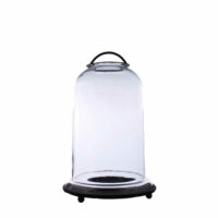 Grand photophore en verre transparent-Verre-Transparent-Chehoma