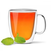 Grande tasse double paroi 480ml en verre transparent-Verre-Transparent-Vialli