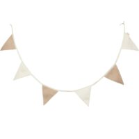 Guirlande de fanions--Beige-Jollein