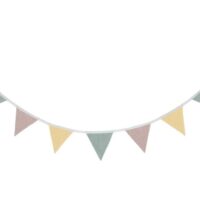 Guirlande de Fanions en tissu-Tissu-Multicolore-Kindsgut