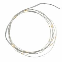 Guirlande led knirke 190cm à piles--Argenté-Sirius