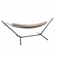 Hamac ''Milo'' En Coton Avec Support-Coton-Marron-SUNJOY