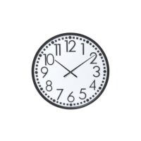 Horloge murale en bois noir et blanc h80-Bois-Noir-Sia Deco
