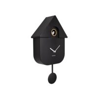 Horloge murale thermoplastique noir 41x8