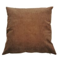 Housse de coussin velours côtelé-Velours-Marron-Fleur de Soleil