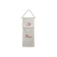 Huche à pain en coton et lin poule-Lin-Multicolore-Aubry Gaspard