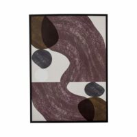 Illustration avec cadre en pin noir 52x72-Bloomingville