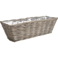 Jardinière en osier gris 50 cm--Gris-Aubry Gaspard