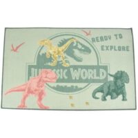 Jurassic world tapis dinosaure 120 x 80 cm--Multicolore-Youdoit