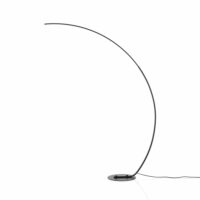 Lampadaire aluminium noir H175 L130 P32-Aluminium-Noir-ORESTELUCHETTA