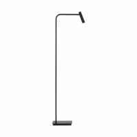 Lampadaire dans le salon noir hauteur 146 cm en métal-Métal-Noir-Atmooz