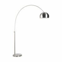 Lampadaire en métal argenté-Métal-Argenté-White label
