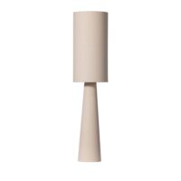 Lampadaire en tissu bouclette h130cm - beige-Tissu-Beige-WOOOD
