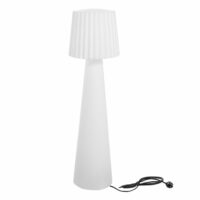 Lampadaire secteur polyéthylène blanc h150cm--Blanc-LUMISKY