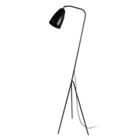 Lampadaire  trepied métal H155cm noir  Abat-jour  noir-Métal-Noir-Tosel