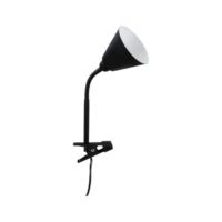 Lampe à pince flexible métal h 37cm noir-Métal-Noir-Paulmann